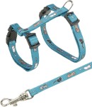 TRIXIE Geschirr mit Leine JUNIOR Nylon 21-34 cm/8 mm...