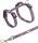 TRIXIE Geschirr mit Leine JUNIOR Nylon 21-34 cm/8 mm 1,20m sortiert für Kätzchen