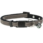 TRIXIE Katzenhalsband mit Strassbesatz Samt farblich sortiert snap & easy