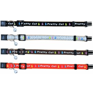 TRIXIE Katzenhalsband Motivband Nylon snap & easy farblich sortiert one size