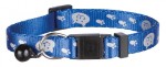 TRIXIE Halsband Katze/Pfoten-Motiv reflektierend Nylon sortiert für Katzen