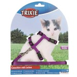 TRIXIE Kätzchengeschirr mit Leine Nylon 19-31 cm 8...