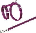 TRIXIE Geschirr mit Leine reflektierend Nylon 22-42 cm 10 mm 1,20 m für Katzen
