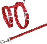 TRIXIE Geschirr mit Leine reflektierend Nylon 22-42 cm 10 mm 1,20 m für Katzen