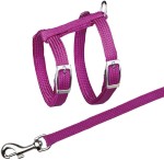 TRIXIE Geschirr mit Leine Nylon 22-42 cm/10 mm sortiert...