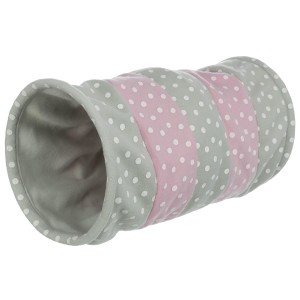 TRIXIE Spielzeug SPIELTUNNEL Fleece ø 25 x 50cm pastell für Katzen Hundewelpen