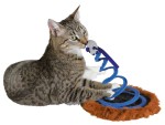 TRIXIE Spielzeug MAUS auf Spiralfeder Catnip ø 20...
