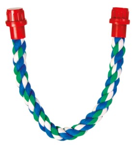 TRIXIE Zubehör TAU-SITZSTANGE Schraubbefestigung 37cm Baumwolle ø 16mm für Vögel