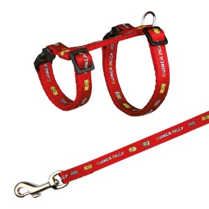 TRIXIE Geschirr MEERSCHWEINCHENGESCHIRR mit Leine Nylon 21-35 cm für Kleintiere