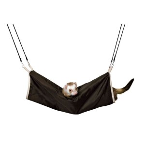 TRIXIE Schlafplatz Kuscheltunnel für Frettchen braun/beige Ø 20 x 45cm