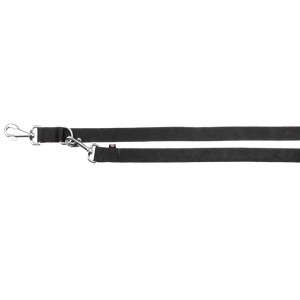 TRIXIE Führleine Classic V-LEINE Nylon L-XL 2,00 m/25mm Schwarz für Hunde