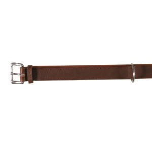TRIXIE Hundehalsband Spirit Gr. L-XL 55-66cm 30mm Leder dunkelbraun für Hunde
