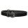 TRIXIE Halsband Basic S-M 33-39 cm/16 mm Leder schwarz für Hunde
