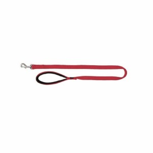 TRIXIE Leine PREMIUM XS-S 1,20 m/15 mm rot Handschlaufe gepolstert für Hunde