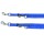 TRIXIE Führleine PREMIUM V-LEINE Nylon XS-S 2,00m Gurt 15mm Blau für Hunde