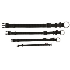TRIXIE Halsband Premium S-M 30cm - 45cm / 15mm schwarz für Hunde