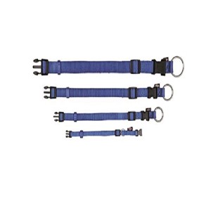 TRIXIE Halsband Premium S-M 30cm - 45cm / 15mm blau für Hunde