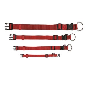 TRIXIE Halsband Premium S-M 30-45 cm 15 mm Farbe rot Nylon für Hunde