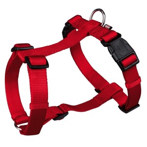 TRIXIE Geschirr PREMIUM H-GESCHIRR XS-S 30-40cm Gurt 10mm Farbe rot für Hunde