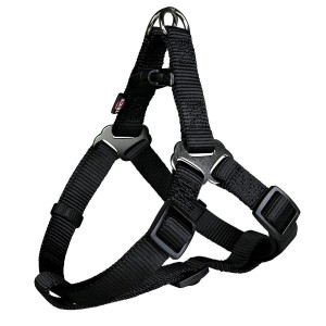 TRIXIE Premium ONE TOUCH Geschirr M 50-65 cm/20 mm schwarz für Hunde
