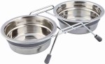 TRIXIE Napf-Set Eat on Feet mit Klapperschutz 2 x 0,45 L...