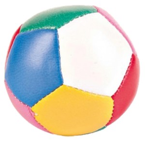TRIXIE Spielzeug SOFT-SOCCER-BALL Kunstleder ø 6cm bunt für Hunde
