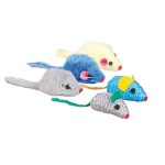TRIXIE Spielzeug SPIELMAUS Plüsch/Nylon-Optik 5cm...