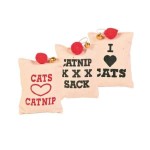TRIXIE Spielzeug CATNIP-SÄCKCHEN 9cm Glöckchen...