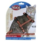 TRIXIE Geschirr MY KITTY DARLING mit Leine Nylon 27-44 cm 10 mm 1,20m für Katzen
