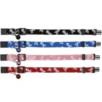 TRIXIE Kätzchenhalsband Nylon Totenkopf snap &...