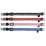 TRIXIE Katzenhalsband Motivband mit HERZEN Nylon snap...