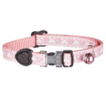 TRIXIE Katzenhalsband Motivband mit HERZEN Nylon snap...
