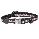 TRIXIE Katzenhalsband Motivband mit HERZEN Nylon snap & easy farblich sortiert