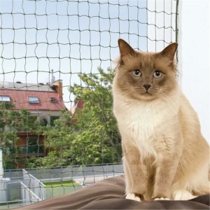 TRIXIE Nylon SCHUTZNETZ drahtverstärkt 8 x 3m olivgrün für Katzen