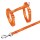 TRIXIE Geschirr mit Leine Motivband Nylon 22-36 cm 10 mm 1,20 m für Katzen