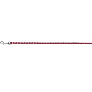 TRIXIE Führleine CAVO LEINE rund S-M 1,00 m ø 12mm rot/silber für Hunde