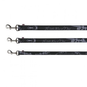 TRIXIE Leine HUNDEKÖNIG Elegance XS-S 1,20 m/15 mm schwarz für Hunde