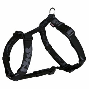 TRIXIE H-Geschirr HUNDEKÖNIG Elegance L-XL 75-100 cm/25 mm schwarz für Hunde