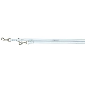 TRIXIE Leine Softline Dog Prince XS-S 2,00 m/25 mm grau/weiß für Hunde