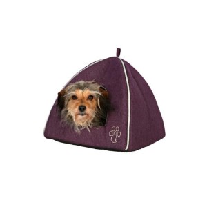 TRIXIE Kuschelhöhle Pyra 38 x 35 x 38cm lila/grau für Katzen/kleine Hunde