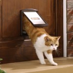 KARLIE Haustiertür STAYWELL 730 braun 236 x 198mm für Katzen und kleine Hunde