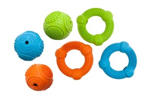 KARLIE Spielzeug RUFFUS DENTAL Ball Ring farblich sortiert für Hunde