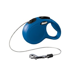 FLEXI Roll-Leine New CLASSIC Seil Größe XS MINI 3m bis 8kg blau