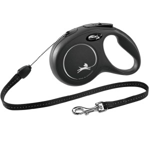 FLEXI Roll-Leine New CLASSIC Seil Größe S 8m schwarz