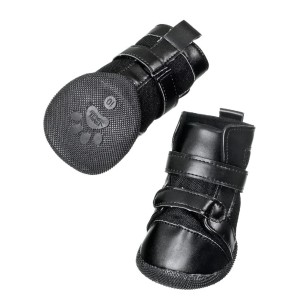 KARLIE FLAMINGO Hundeschuhe XTREME BOOTS 2er Set XS schwarz für Hunde