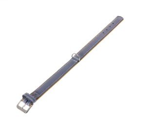 KARLIE Halsband VINTAGE TREND 65cm 40mm Rauchblau/Moosgrün unterlegt für Hunde