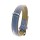 KARLIE Halsband VINTAGE TREND 65cm 40mm Rauchblau/Moosgrün unterlegt für Hunde