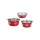 KARLIE Napf EDELSTAHLNAPF SELECTA BLOOMY rot 16cm 950ml für Hunde und Katzen