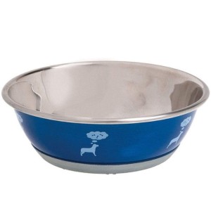 KARLIE Napf EDELSTAHLNAPF SELECTA HUNGRY Farbe Blau 13cm 350ml für Hunde