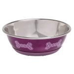 KARLIE FLAMINGO Napf EDELSTAHLNAPF SELECTA pink bone 13cm...